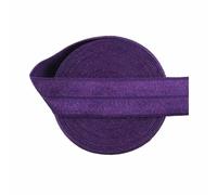 2 5 10 Yard 3/4" 20mm Solid Shiny Fold Over Elastic Spandex Satin Band Hair Tie Headband Dress Sewing Lace Trim-Plum-2 Yards
