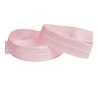 2 5 10 Yard 5/8" 15mm Silicone Gripper Print Shiny Foldover Elastic Spandex Band Hair Tie Wig Dress Sewing Trim-A-Rose Pink-15mm-10 Yards