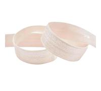 2 5 10 Yard 5/8" 15mm Silicone Gripper Print Shiny Foldover Elastic Spandex Band Hair Tie Wig Dress Sewing Trim-B-Powder Pink-15mm-5 Yards