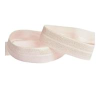 2 5 10 Yard 5/8" 15mm Silicone Gripper Print Shiny Foldover Elastic Spandex Band Hair Tie Wig Dress Sewing Trim-A-Powder Pink-15mm-5 Yards