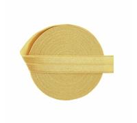 2 5 10 Yard 5/8" 15mm Solid Shiny Foldover Elastic Spandex Band Webbing Hair Tie Headband Dress DIY Sewing Trim-Old Gold-2 Yards