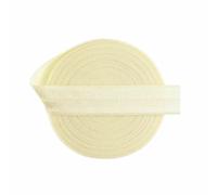 2 5 10 Yard 5/8" 15mm Solid Shiny Foldover Elastic Spandex Band Webbing Hair Tie Headband Dress DIY Sewing Trim-Ivory-10 Yards