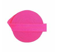 2 5 10 Yard 5/8" 15mm Solid Shiny Foldover Elastic Spandex Band Webbing Hair Tie Headband Dress DIY Sewing Trim-Virtual Pink-10 Yards