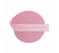 2 5 10 Yard 5/8" 15mm Solid Shiny Foldover Elastic Spandex Band Webbing Hair Tie Headband Dress DIY Sewing Trim-Sherbet-5 Yards