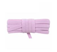 2 5 10 Yard Flat Skinny Elastic Cord 1/4" 6mm Latex Rubber Bands Stretch String Notebook Ear Loop Dress Sewing Trim(Tulip,2 Yards)