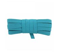 2 5 10 Yard Flat Skinny Elastic Cord 1/4" 6mm Latex Rubber Bands Stretch String Notebook Ear Loop Dress Sewing Trim(Tornado Blue,2 Yards)