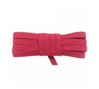 2 5 10 Yard Flat Skinny Elastic Cord 1/4" 6mm Latex Rubber Bands Stretch String Notebook Ear Loop Dress Sewing Trim(Red,2 Yards)