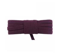 2 5 10 Yard Flat Skinny Elastic Cord 1/4" 6mm Latex Rubber Bands Stretch String Notebook Ear Loop Dress Sewing Trim(Wine,2 Yards)