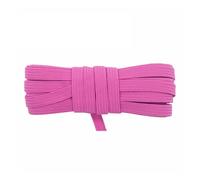 2 5 10 Yard Flat Skinny Elastic Cord 1/4" 6mm Latex Rubber Bands Stretch String Notebook Ear Loop Dress Sewing Trim(Hot Pink,2 Yards)