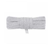 2 5 10 Yard Flat Skinny Elastic Cord 1/4" 6mm Latex Rubber Bands Stretch String Notebook Ear Loop Dress Sewing Trim(Silver Glitter,10 Yards)