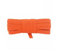 2 5 10 Yard Flat Skinny Elastic Cord 1/4" 6mm Latex Rubber Bands Stretch String Notebook Ear Loop Dress Sewing Trim(Orange,2 Yards)