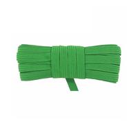 2 5 10 Yard Flat Skinny Elastic Cord 1/4" 6mm Latex Rubber Bands Stretch String Notebook Ear Loop Dress Sewing Trim(Green,5 Yards)
