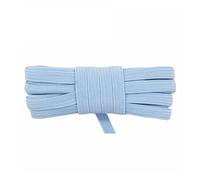 2 5 10 Yard Flat Skinny Elastic Cord 1/4" 6mm Latex Rubber Bands Stretch String Notebook Ear Loop Dress Sewing Trim(Blue Topaz,10 Yards)