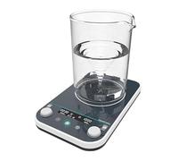 2/5/10L Magnetic Stirrer Hot Plate with 24H Timer & 9 Memory Programs - Forward/Reverse Rotation, One-Button Lock, LCD Digital Display | Digital Mixer for Laboratory Liquid Mixing,2L