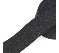 2/5/10M 10-50mm Sewing Elastic Band Glitter Spandex Rubber Waistbelt Bands Gold Silver Soft Elastics Ribbon Tape Stretch Garment-Black-25mm-5Meters