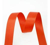 2/5/10M 25mm Nylon Webbing Bag Strap Woven Band 1mm Thick Ribbon Tape Clothes Bias Banding Sewing Trimmings Kit-Orange-25mm-5Meters