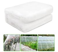2.5 * 10M Insect Fine Mesh Protection Netting Garden Pegs-Garden Butterfly Netting for Vegetables Strawberries Brassica Fruit Tree Pea Mosquitoes Crops Flowers with 15 U-Shaped