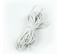 2/5/10Meters 5mm Colorful High-Elastic Rope Round Stretch Elastic Cord Rubber Band Headwear Belt Garment Sewing Accessory-White-5mm-5Meters
