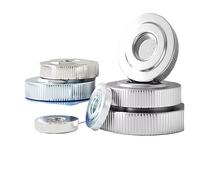 2/5/10pc M3 M4 M5 M6 304 Stainless Steel Adjust Leveling Knurled Toolless Thumb Nut Curtain Wall Tighten Thumbnut(Zinc plated,5pcs M4)