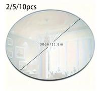2/5/10pcs 11.81in Acrylic Mirror Trays for Wedding Party Decor Perfect for Table Settings & Festive Occasions Mirror Tray Decor 30cm 5pcs