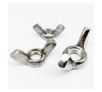 2/5/10pcs A2 304 Stainless Steel Adjust Thumb Nut Hand Tighten Thumbnut Butterfly Wing Nut for M3 M4 M5 M6 M8 M10 M12 Screw Bolt(5pcs M10)