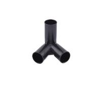 2/5/10Pcs Black PVC Pipe Connector Three-Dimensional Tee Four-Way Connector DIY Tent Wardrobe Fixed Fittings Plants Support Joint(135 Degrees Tee,5Pcs)