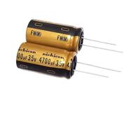 2/5/10Pcs FW Audio Radial Aluminium Electrolytic Capacitor 25V 35V 50V 63V 100V Filtering 4.7uF 10uF 47uF 100uF 220uF 3300uF BIANMTSW(10Pcs 25V 220uF)