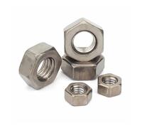 2/5/10Pcs M1.6 M2 M2.5 M3 M4 M5 M6 M8 M10 M12 M14 M16 Pure Titanium TA2 Hexagon Hex Nut(2pcs M14)