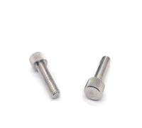 2/5/10pcs M2 .5 M3 M4 M5 M6 M8 304 Stainless Steel Knurled Flat Round Small Head Hand Tighten Thumb Screw Bolt Adjust Toolless(M3x20mm 5pcs)
