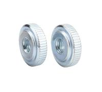 2/5/10pcs M2 .5 M3 M4 M5 M6 M8 M10 304 Stainless Carbon Steel Zinc Nickel Plated Adjust Leveling Knurled Toolless Thumb Nut(Zinc plated,5pcs M5)