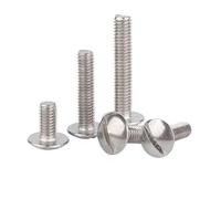 2/5/10pcs M2 M2.5 M3 M4 M5 M6 M8 304 Stainless Steel Slotted Large Flat Head Screw/Extra Large Flat Round Head Bolt Slotted Screw(5pcs M4X20)