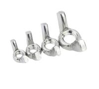 2/5/10pcs M3 M4 M5 M6 M8 M10 M12 DIN315 304/316 A4 Stainless Steel Adjust Thumb Nut Hand Tighten Thumbnut Butterfly Ear Wing Nut(304 Stainless steel,M12 2PCS)
