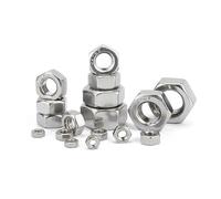 2/5/10Pcs M3 M4 M5 M6 M8 M10 M12 M14 M16 Pitch 0.35/0.5/0.75/1/1.25/1.5mm 304 Stainless Steel Fine Thread Hex Hexagon Nut(5Pcs M12x1.25mm)