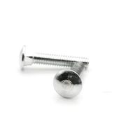 2/5/10pcs M4 M5 M6 M8 M10 M12 Carbon Steel GB12 DIN603 Shelf Desk Truss Round Head Square Neck Carriage Screw Coach Bolt(20mm,2pcs M10)