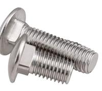 2/5/10pcs M4 M5 M6 M8 M10 M12 Steel Truss Round Head Square Neck Carriage Screw Coach Bolt For Shelf Desk L= 10-50mm(50mm,10pcs M4)