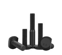 2/5/10PCS M8 M10 M12 Grade 8.8 Carbon Steel T-shaped Screws Chute Rail Track Bolt Screw(M12x80mm(5pcs) HT)