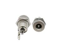 2/5/10Pcs Silver Metal 5.5x2.1mm/5.5mm x 2.5mm DC Power Male Jack Connector with Spring Yellow Head DC099(5.5X2.1mm DC099,10 Pcs)