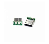 2/5/10PCS USB 3.1 Type C Vertical Patch Board 16pin 4/2 Welding Wire Data Band PCB Male Head 16P Usb Connector(2Pin,10Pcs)