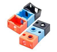 2/5/10pcs V6 PT100 Heater Block Protective Silicone Sock Insulation Cover For J-head Hot End 3D Printer Parts(Blue,3pcs)