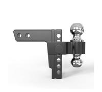 2-5/16'' Channel-Mount Adjustable Rv Tri-Ball Trailer Aluminum Hitch Ball Coupler Mount with Tow Hook for Towing