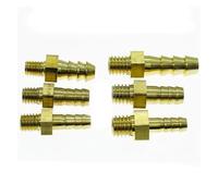 2.5 3 4 5 6 8 10 12mm Hose Barb M3/4/5/6/8 /10/12/14/16 Metric Male Mi/ni Brass Hosetail Pipe Fitting Connector Water Home Garden(8mm,Straight_M8X1MM)