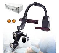 2.5/3.5x Dental Loupe,Led Headlight With Storage Box Beautiful And Lightweight Magnifying Binocular Lab Equipment For Ent Stomatology
