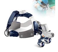 2.5/3.5X420mm Medical Binocular Loupes Glasses Magnifier+5W LED Medical Headlight Dental Headlamp Surgical Illuminator(Size:3.5X)