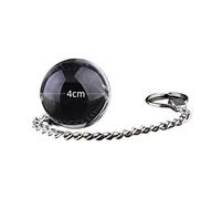 2.5-5 Cm Glass Anal Beads Butt Plug with Fetish Slave Hypnotic Crystal Ball for Woman Men Beginners Vaginal Training Sex Toys(4 cm)