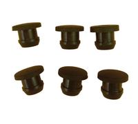 2.5-50.6mm Black Conical Silicone Rubber T Type Plug Blanking End Caps Tube Inserts Bung Proof High Temperature(A 9.5mm)