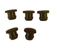 2.5-50.6mm Black Conical Silicone Rubber T Type Plug Blanking End Caps Tube Inserts Bung Proof High Temperature(A 9mm)
