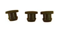 2.5-50.6mm Black Conical Silicone Rubber T Type Plug Blanking End Caps Tube Inserts Bung Proof High Temperature(A 15mm)