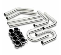 2.5" 63mm Aluminium DIY Race Intercooler Piping Kit Turbo Boost Hard Pipe Set Kit Cars & Motorsport Projects FMIC