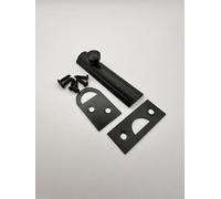 2.5"/ 63mm Black/Brass/Chrome Door Bolt Lock, Flat Tower Barrel Bolt, Sliding Safety Latch for Doors, Windows, Gates, Cabinets - Black Plated with Screws, Easy Install - 1 Pack