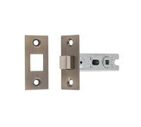 2.5" (64mm) Tubular Bathroom Dead Bolt - Antique Brass